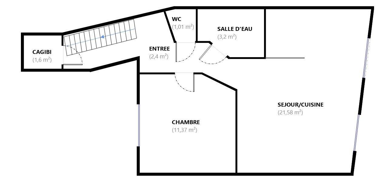 appartement 2 Pièces en vente sur PARIS (75006)