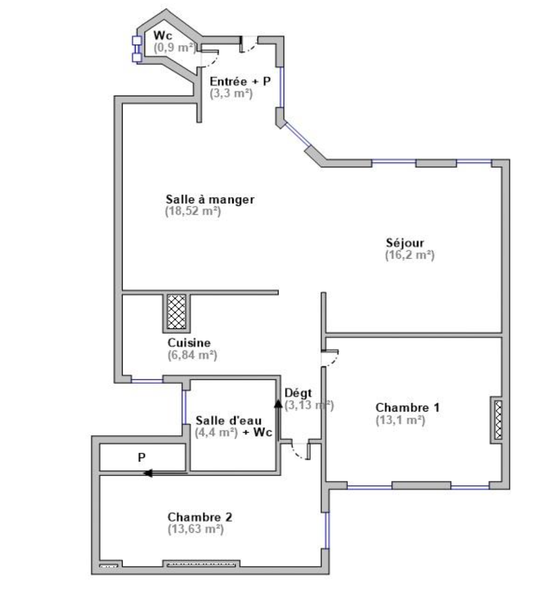 apartment 3 Rooms for sale on PARIS (75001)
