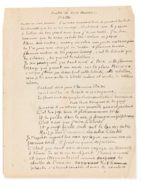 Bibliothèque R. et B.L. autographes et manuscrits XIXe et XXe siècles